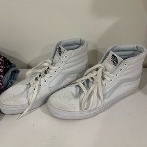 High top white vans